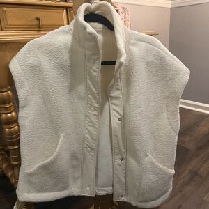 Amazon Women's White Fleece Vest